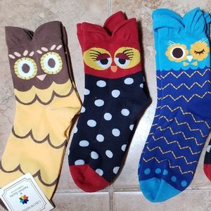 Socks with owls